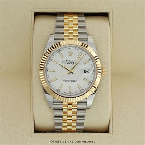 white gold datejust rolex|pre owned rolex 41mm datejust.